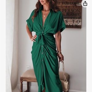 Button up party dress